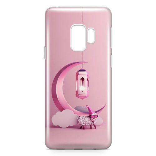 Samsung Galaxy S9 Kılıf Pembe Süsler Arka Kapak Koruma Desenli Full Koruyucu