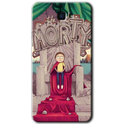 MRCİLETİSİM MRCİLETİSİM Samsung Galaxy J7 Prime 2 Kılıf HD Desen Baskılı Arka Kapak + Temperli Cam - Morty