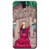 MRCİLETİSİM MRCİLETİSİM Samsung Galaxy J7 Prime 2 Kılıf HD Desen Baskılı Arka Kapak + Temperli Cam - Morty