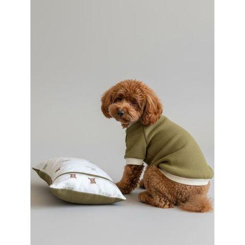 Teddy Forest Chic Polar Sweat ve Yastık Takımı – Köpekler İçin Uyku by Kemique