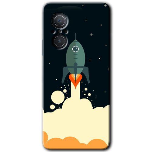 Huawei Nova 9 SE Kılıf HD Desen Baskılı Arka Kapak - Space Smoke + Kırılmaz Cam