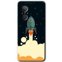 Huawei Nova 9 SE Kılıf HD Desen Baskılı Arka Kapak - Space Smoke + Kırılmaz Cam