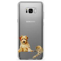 Samsung Galaxy S8 Kılıf Avustralya Terrier Arka Kapak Koruma Desenli Full Koruyucu