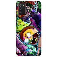Samsung Galaxy A02s Uyumlu Kılıf Rick And Morty (41) Tank Kılıf Story Train Rick