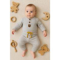 New Waffle Çıtlı Düğmeli 2'li Mevsimlik Takım