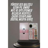 Yeni Nesil Kadın Akıllı Saat Rose Gold Android Ve İos Uyumlu
