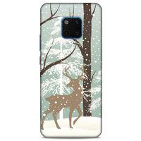 Huawei Mate 20 Pro Kılıf Snowix (22) Tam Koruma Kılıfı Açık Kahve