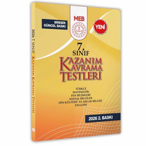 2026 7 Sınıf MEB Tüm Dersler Kazanım Kavrama Testleri KKT Yaprak Test Kitabı BASKI ÜCRETİ