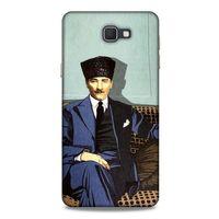 Samsung Galaxy J7 Prime Kılıf Atatürk (48) Bumper Kılıf Yeşil Duvar