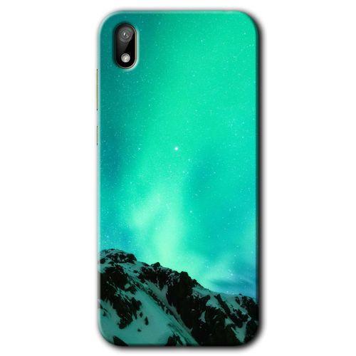 Huawei Y5 2019 Kılıf HD Desen Baskılı Arka Kapak + Temperli Cam - Aurora