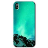 Huawei Y5 2019 Kılıf HD Desen Baskılı Arka Kapak + Temperli Cam - Aurora