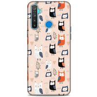 Baykuşlar (25) Desenli Silikon Kapak Telefon Kabı Oppo Realme 5i Kılıf