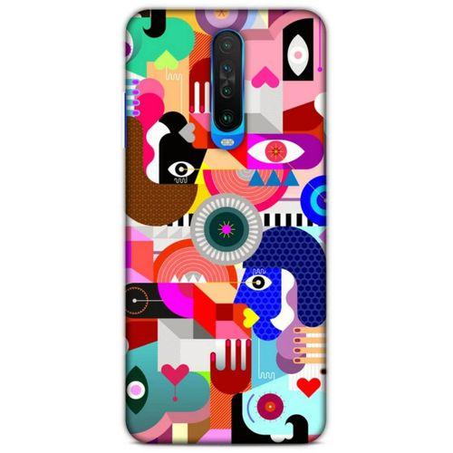 Lopard Xiaomi Redmi K30 Uyumlu Kılıf Soyut Sanat (21) Baskılı Koruyucu Kapak