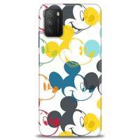 Xiaomi Poco M3 Kılıf HD Baskılı Kılıf - Renkli Mickey Mouse + Tam Ekran Koruyucu
