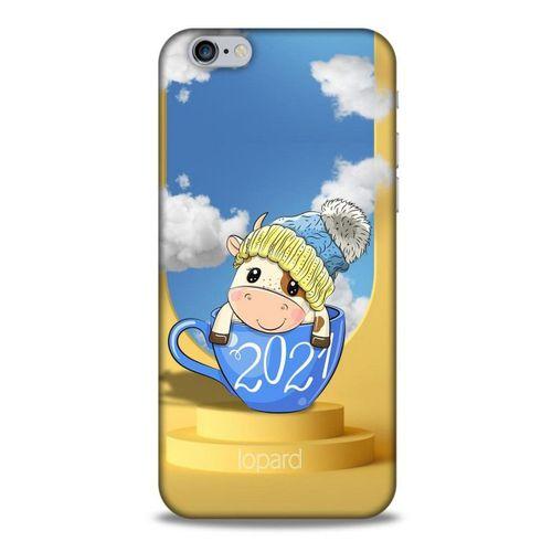 Apple Iphone 6 Kılıf FunnyMaX (3) Kapak Sarı Kupa Köpek