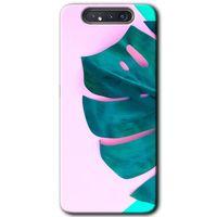 Galaxy A80 Kılıf HD Desen Baskılı Arka Kapak - 3D Yaprak