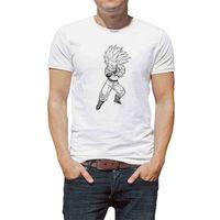 Dragon Ball Baskılı Beyaz Erkek Tshirt
