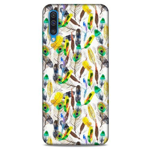 Samsung Galaxy A50 Kılıf Desenli Özel Seri Tüyler (5) Koruma Kabı