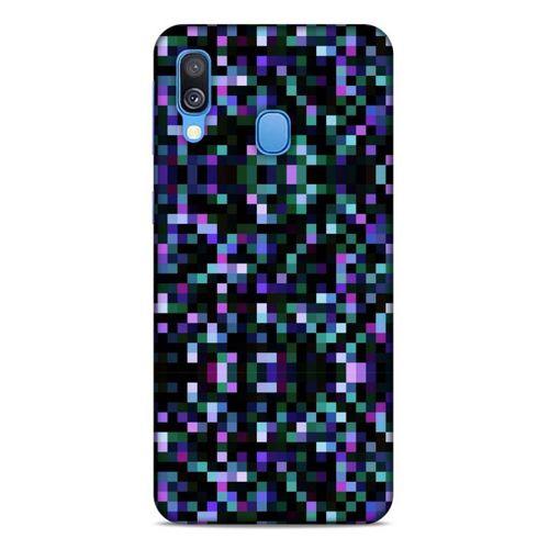 Lopard Samsung Galaxy A40 Uyumlu Kılıf PiXel (24) Darbe Emici Kılıf Rainbow