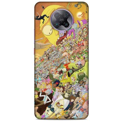 Xiaomi Redmi K30 Pro Uyumlu Kılıf Rick And Morty (37) Silicone Cover Slick Morty