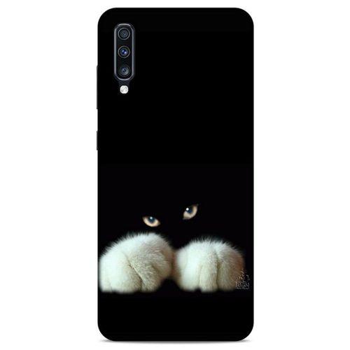 Lopard Samsung Galaxy A70 Uyumlu Kılıf Kediler (50) Shockproof Kılıf Patiler