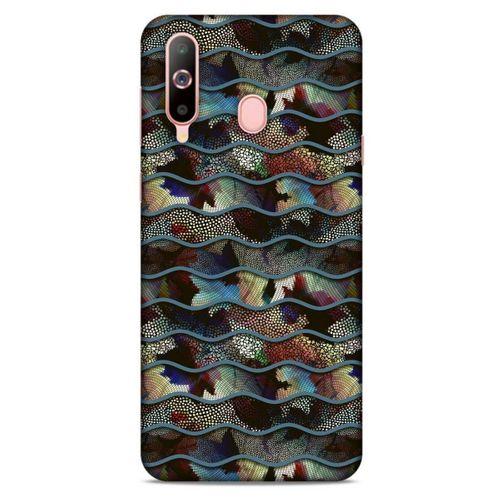 Samsung Galaxy A60 Kılıf Baskılı Özel Seri Taşlı (34) Slim Armor Kılıf