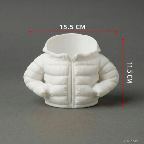 Siyah Şişme Mont Puf Formlu Büyük Boy Masaüstü ve Ofis Düzenleyici