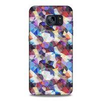 Samsung Galaxy S7 Edge Kılıf Pastel Renkler (5) Koruma Kabı Beyaz Lacivert