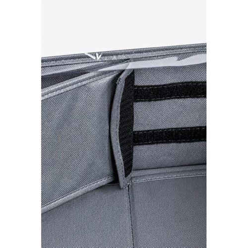 Ayarlanabilir Bölmeli Baza Altı Hurç – 3 Çıkarılabilir Cırtlı Bölücülü, Şeffaf Kapaklı Fermuarlı Kıyafet Düzenleyici 73 × 40 × 16 cm