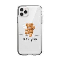 iPhone 11 Pro Take Risk Premium Şeffaf Silikon Kılıf