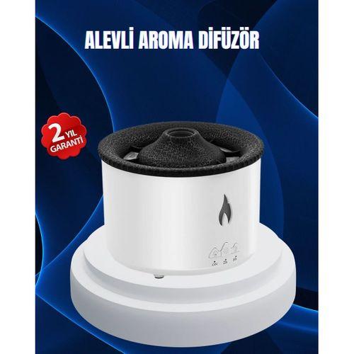 3d Alev Işıklı Aromaterapi Makinesi – 360 Ml Su Kapasiteli Sessiz Difüzör