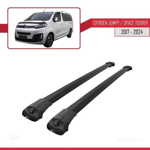 Citroen Jumpy - Space Tourer 2017 ve Sonrası ile uyumlu ACE-1 Ara Atkı Tavan Barı SİYAH