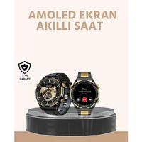 Amoled Ekran Akıllı Saat Uyku Nabız Adım Ölçer Su Geçirmez