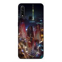 Oppo A31 Uyumlu Kılıf Azarbaijan (33) Hybrid Kılıf Kuleler Gece