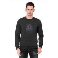 Decepticon Logo Baskılı Füme Antrasit Erkek Sweatshirt