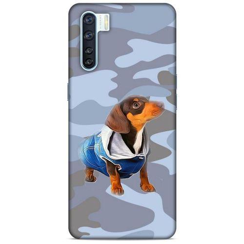 Oppo A91 Kılıf Köpek Kıyafetleri (50) Shockproof Kılıf Dakhund Puf Mont