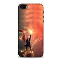 Apple Iphone 5S Kılıf Atatürk (44) Tough Armor Kılıf Alev Kırmızı