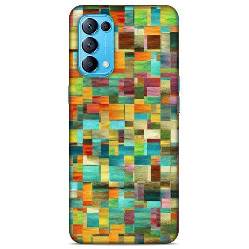 Lopard Oppo Reno 5 5G Uyumlu Kılıf Soyut Sanat (50) Desenli Shockproof Kılıf