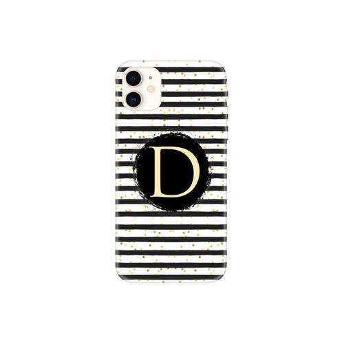 D Harfli Şeffaf Puantiyeli iPhone 11 Telefon Kılıfı