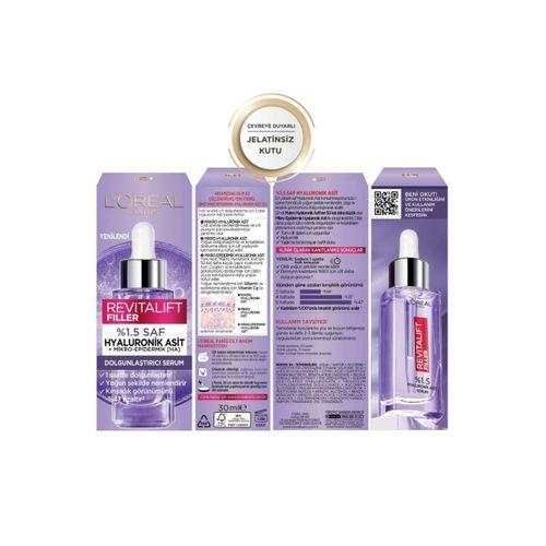 L'Oreal Paris Revitalift Filler %1.5 Saf Hyaluronik Asit Kırışıklık Karşıtı Serum 30 ml