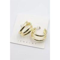 Üç Halkalı Küpe - Altın