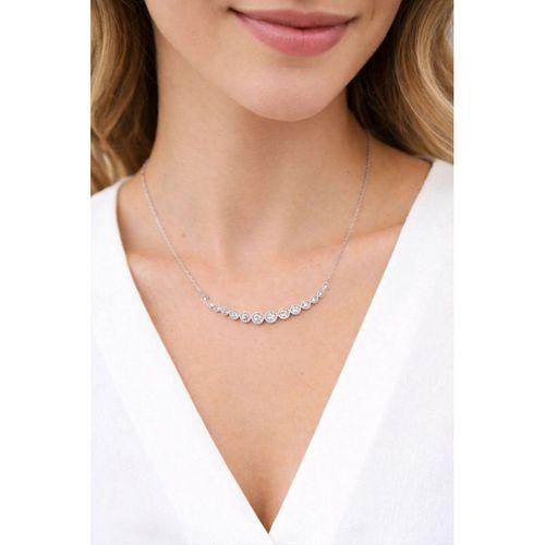 925 Ayar Gümüş Zirkon Taşlı Suyolu Kadın Gümüş Kolye