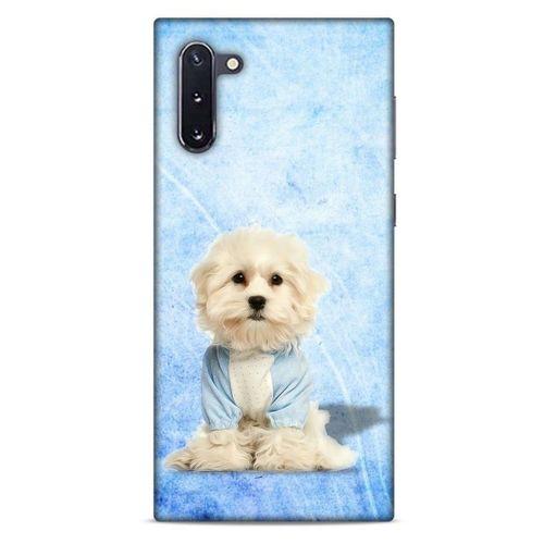 Samsung Galaxy Note 10 Kılıf Köpek Kıyafetleri (20) Koruyucu Kılıf Maltese Pijama