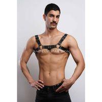 Erkek Bulldog Harness, Deri Göğüs Aksesuar, Deri Erkek Fantazi Giyim