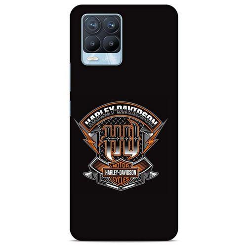Realme 8 Pro Uyumlu Kılıf Motorsiklet (39) Liquid Crystal Kılıf Harley Davidson