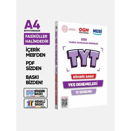 2026 YKS-TYT MEBİ OGM Güncel Seri Online Deneme 12li SET BASKI ÜCRETİ
