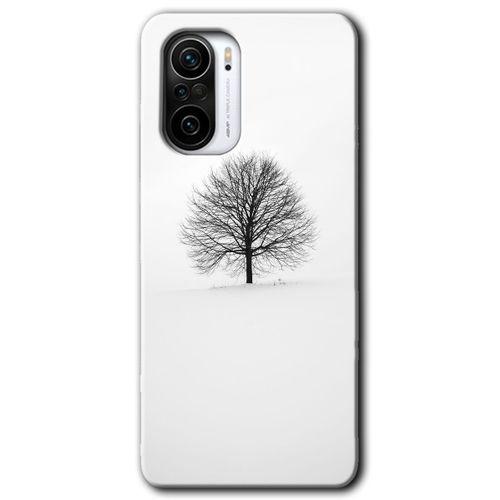 Redmi K40 Kılıf HD Desen Baskılı Arka Kapak - Alone Tree + Kırılmaz Cam