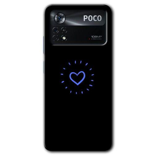 Poco x4 Pro Kılıf HD Desen Baskılı Arka Kapak + Temperli Cam - Heart Strokes