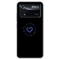 Poco x4 Pro Kılıf HD Desen Baskılı Arka Kapak + Temperli Cam - Heart Strokes