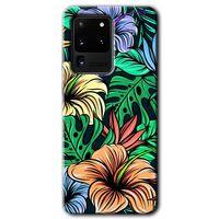 Samsung Galaxy S20 Ultra HD Baskılı Kılıf + 9D Tam Ekran Koruyucu - Hibiscus Flowers
